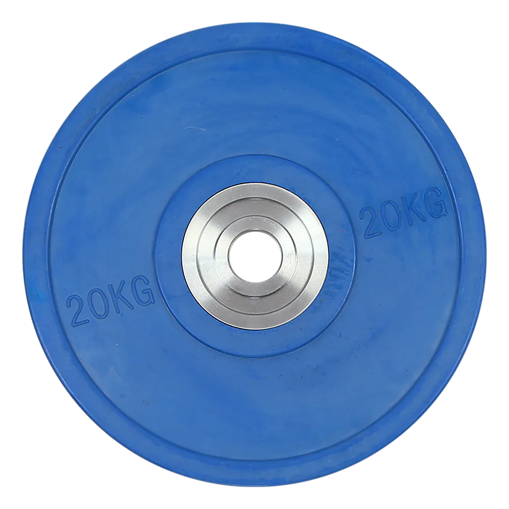 20kg Blue Rubber Bumper Weight Plate, Powerlifting, Durable