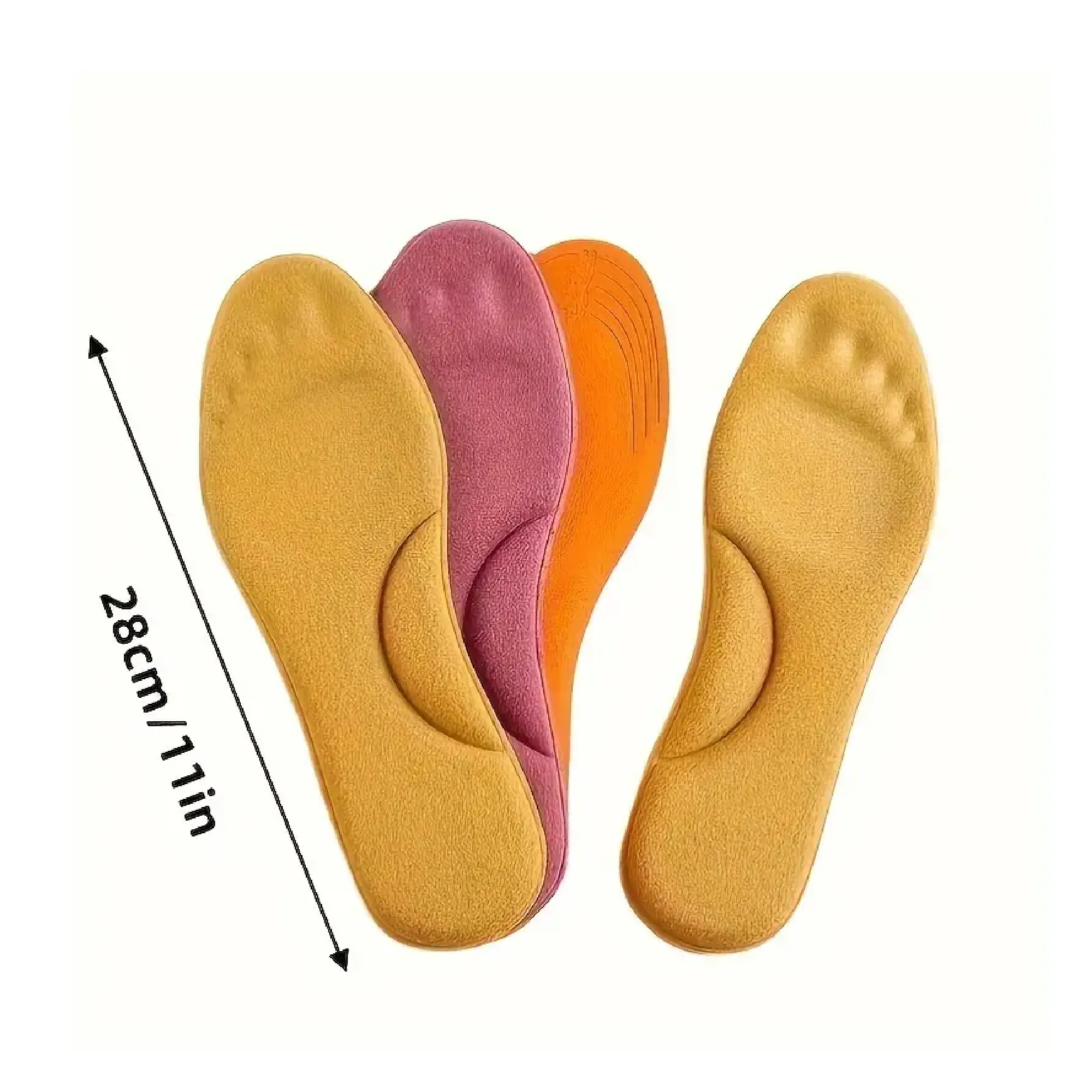 A Pair Of Heating Insoles Comfortable Thermal Insoles Feet Warm Shoe Accessories