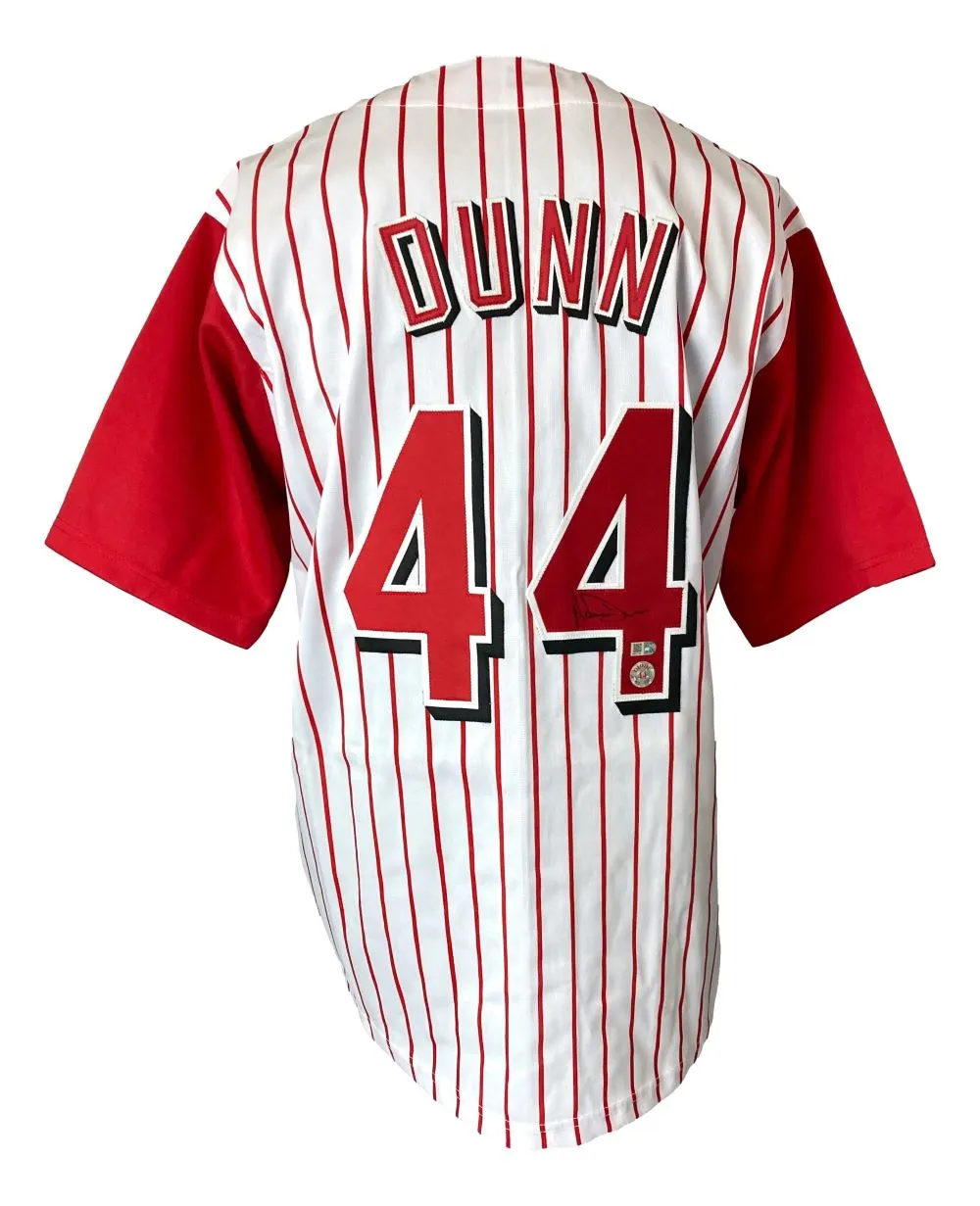 Adam Dunn Cincinnati Signed White Baseball Jersey Sports Integrity