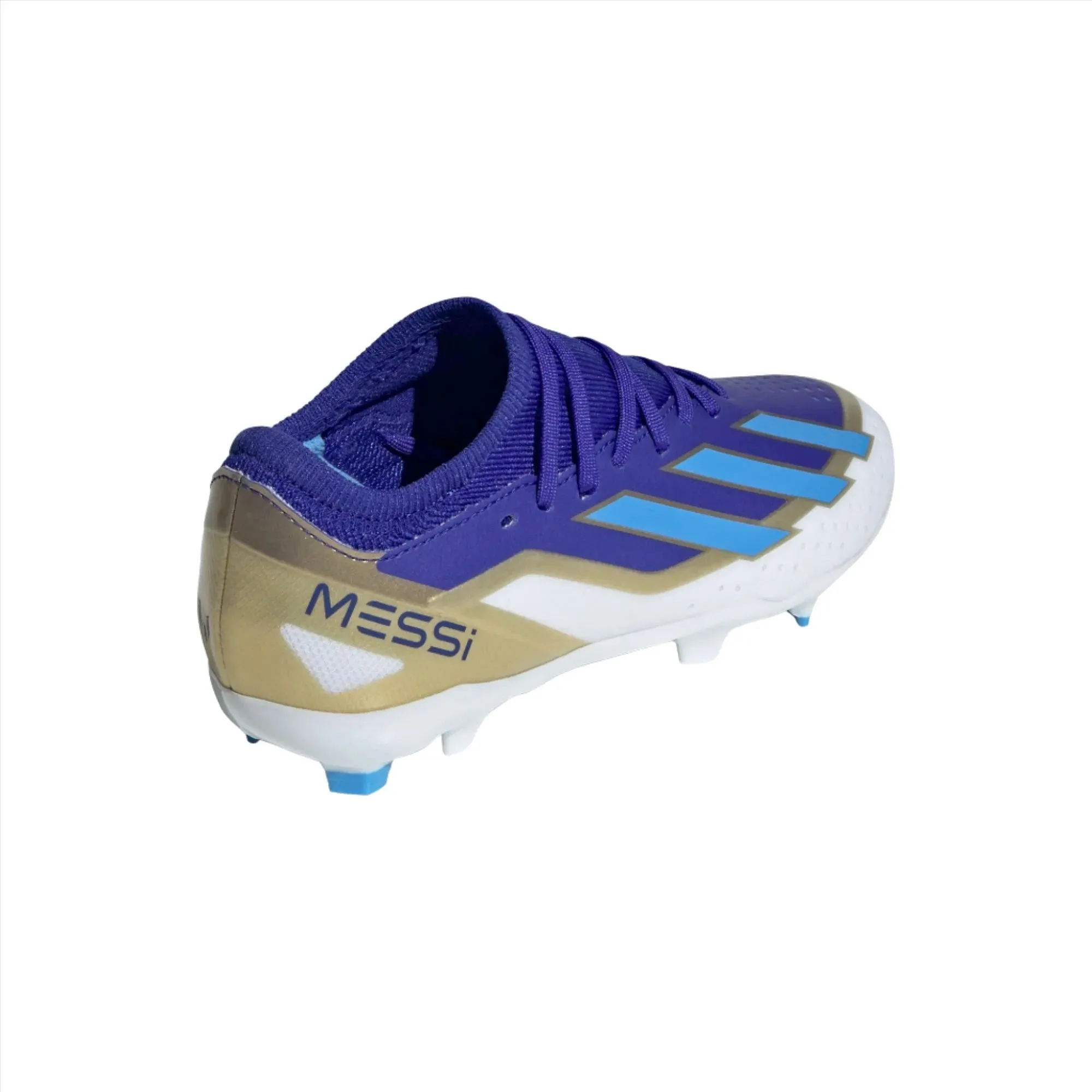 Adidas Kids Messi Football Boot X Crazyfast League FG J Lucid Blue/Blue Burst/Cloud White