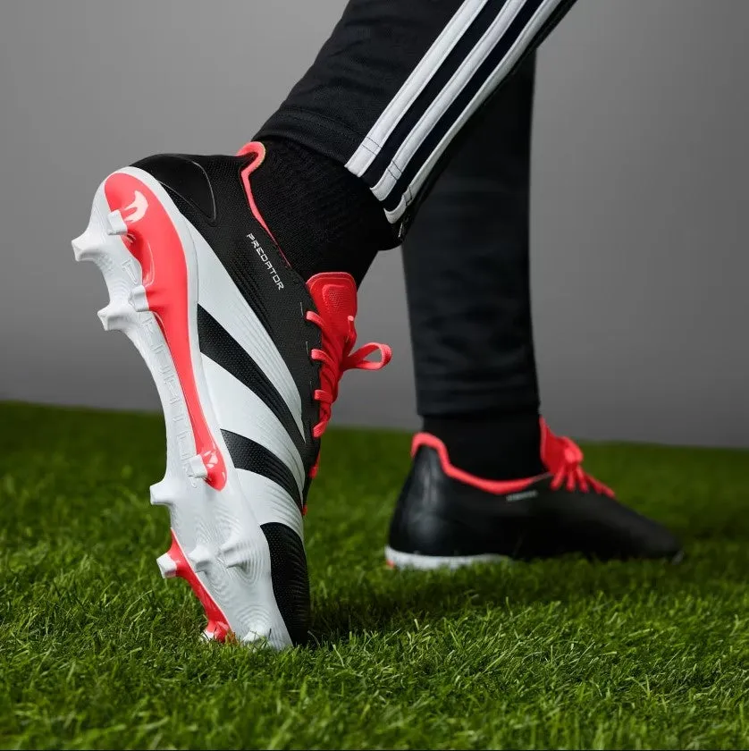 Adidas Mens Football Boots Predator League FG Core Black/Cloud White/Solar Red