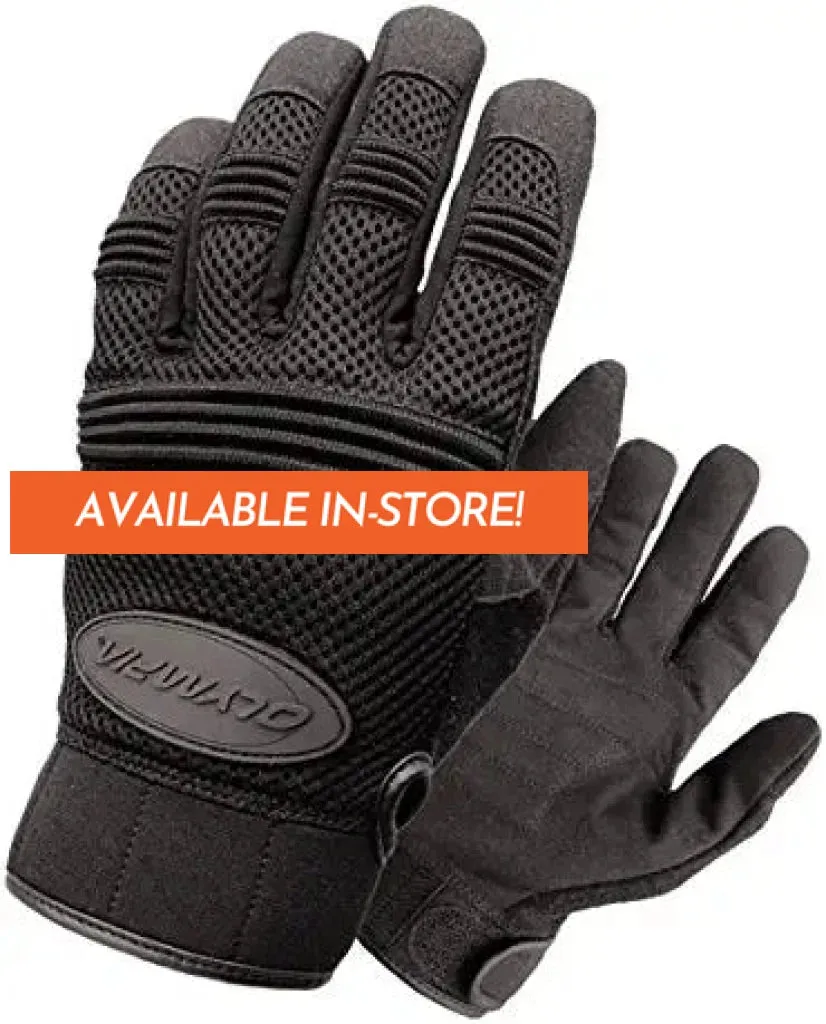 Air Force Gel Textile Ribbed Motorcycle Gloves | Olympia Sports