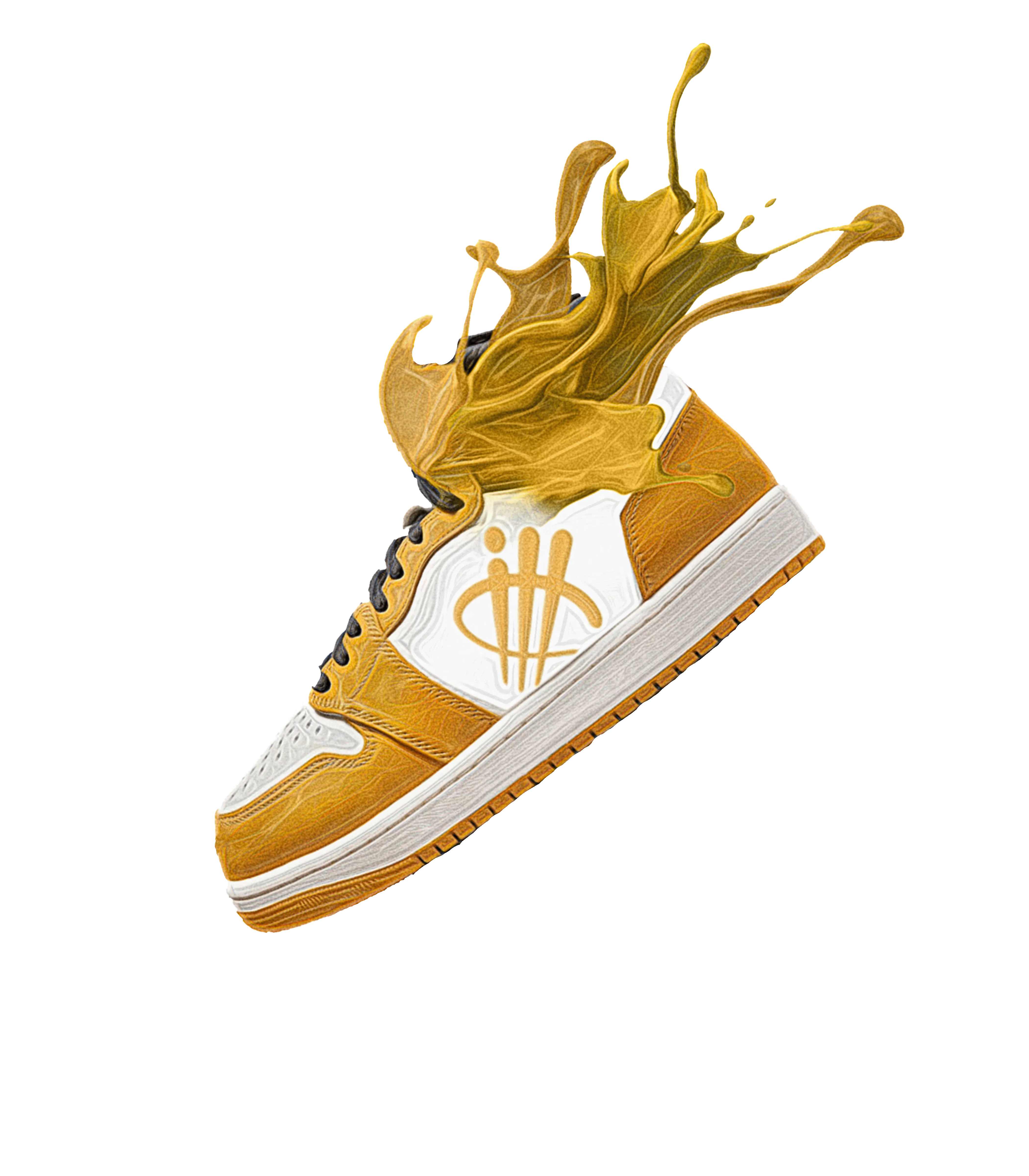 Air Jordan 1 High OG “Yellow Ochre” | illcurrency White T-Shirt (SPLASH)