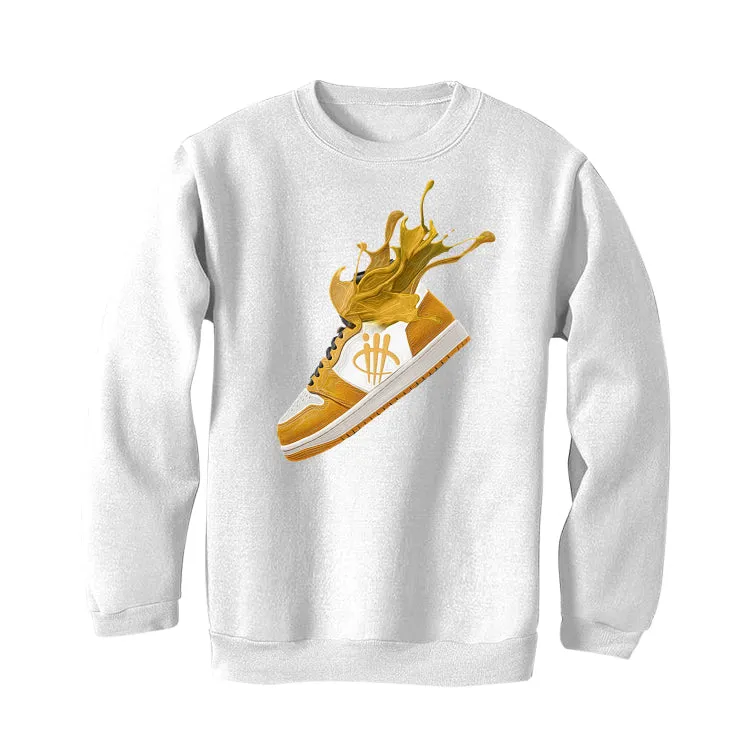 Air Jordan 1 High OG “Yellow Ochre” | illcurrency White T-Shirt (SPLASH)