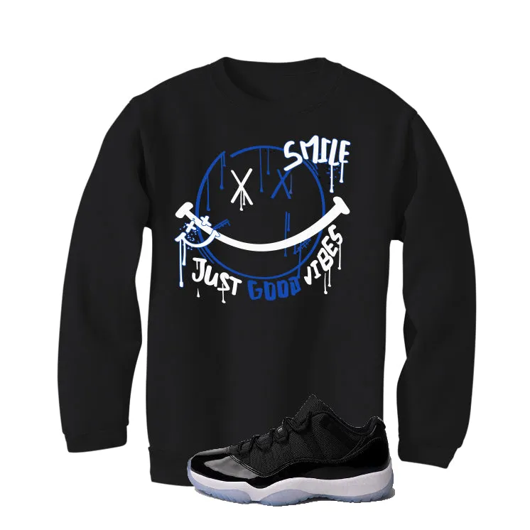 Air Jordan 11 Low Space Jam Black T-Shirt (Smile)| illcurrency