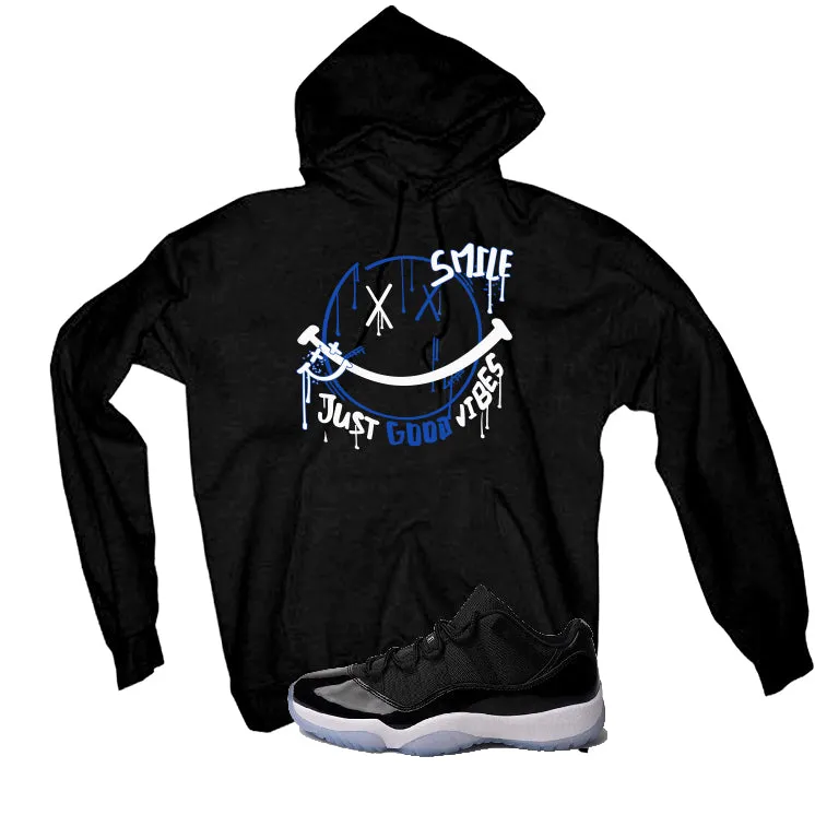 Air Jordan 11 Low Space Jam Black T-Shirt (Smile)| illcurrency