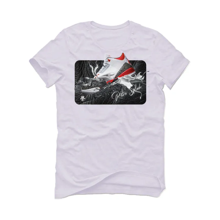 Air Jordan 3 “Fire Red” OG White T-Shirt (SPLASH SNK)