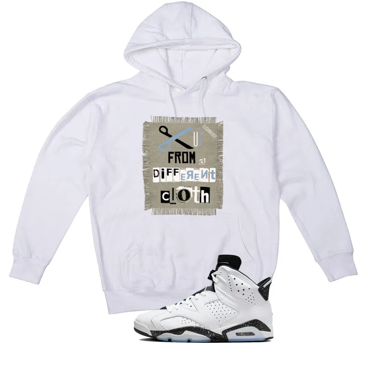 Air Jordan 6 Reverse Oreo White T-Shirt (Cut from a different cloth)| illcurrency