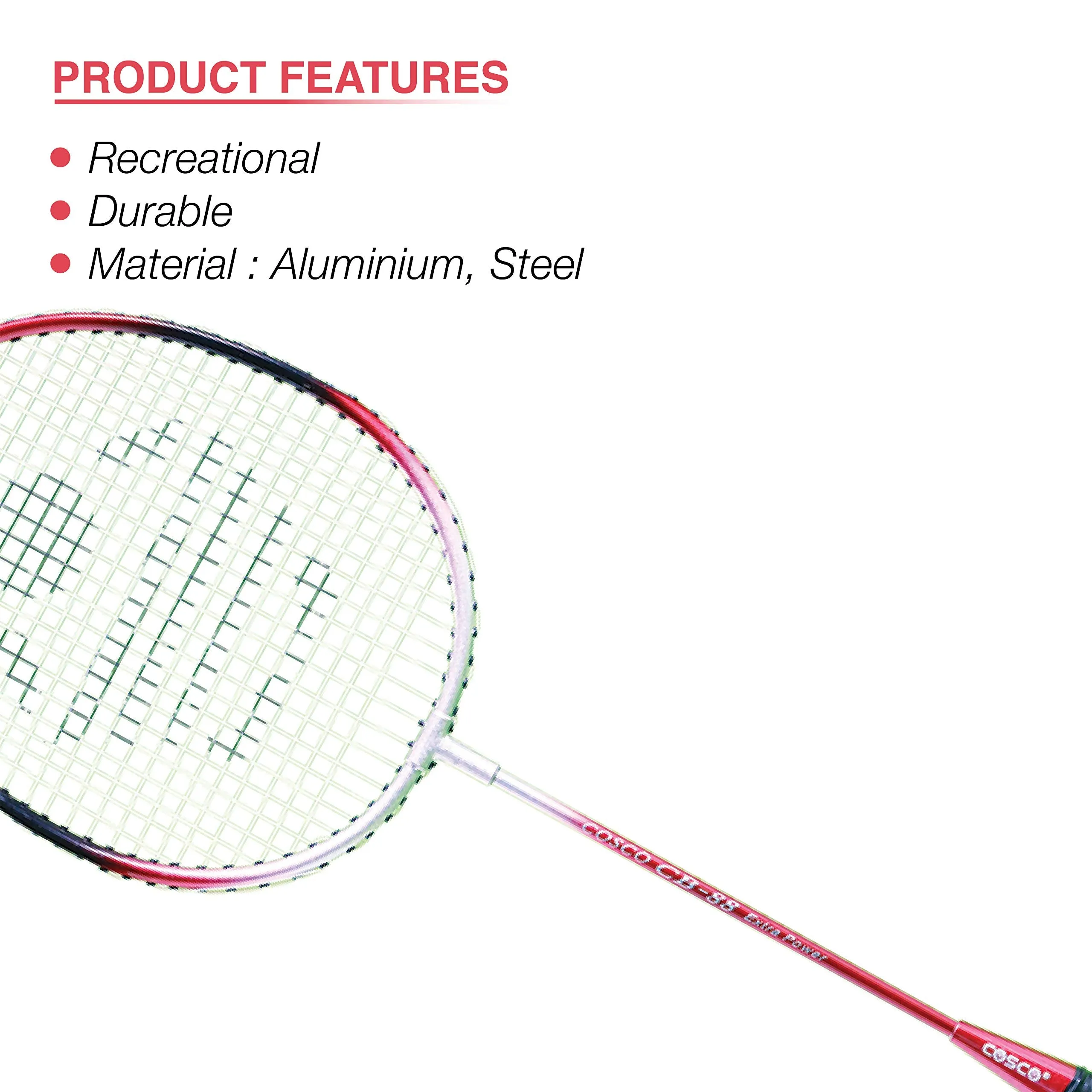 Alloy Steel Cb 88 Badminton Racquet (Multicolor) -Pack of 2