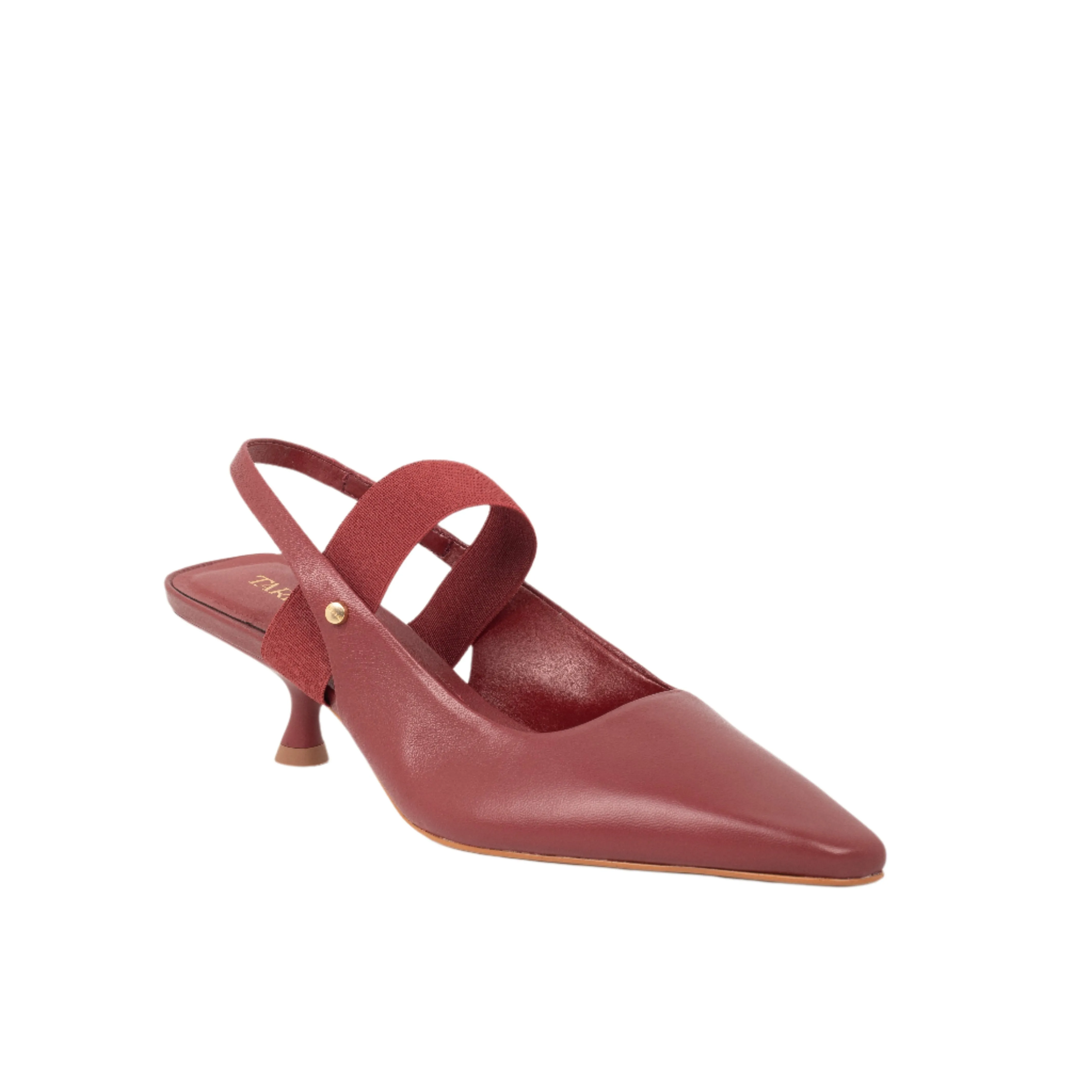 Astrid Sling-Back Pumps - Burgundy