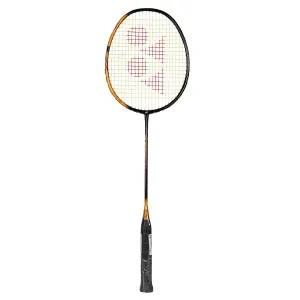 Astrox Smash Graphite Badminton Racquet with free Full Cover (Ultra Light - 73 grams | 28 lbs Tension) | Rotational Generator System (Black Clear Orange)