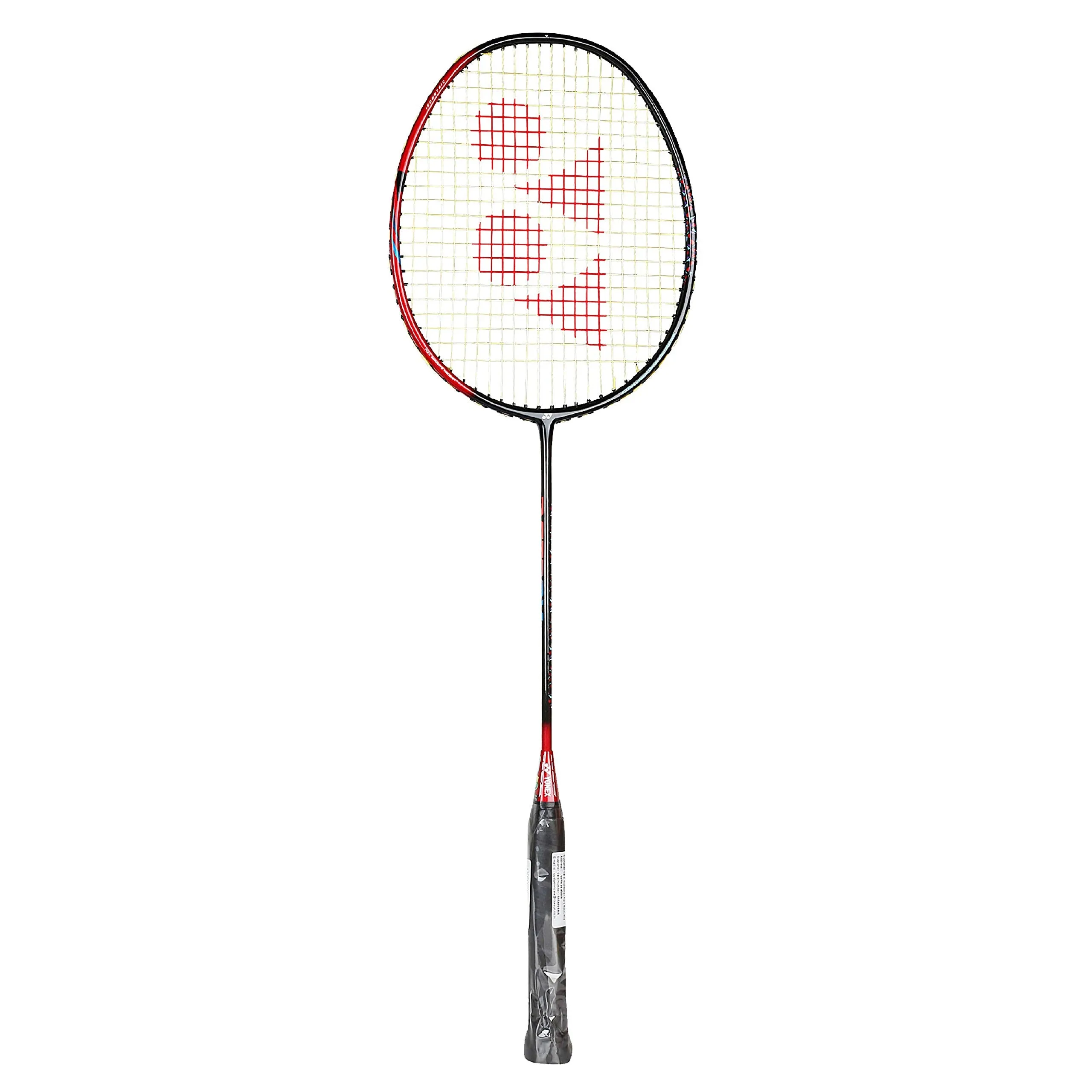 Astrox Smash Graphite Badminton Racquet with free Full Cover (Ultra Light - 73 grams | 28 lbs Tension) | Rotational Generator System (Black Flash Red)