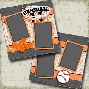 Baseball Mom Orange - 3242