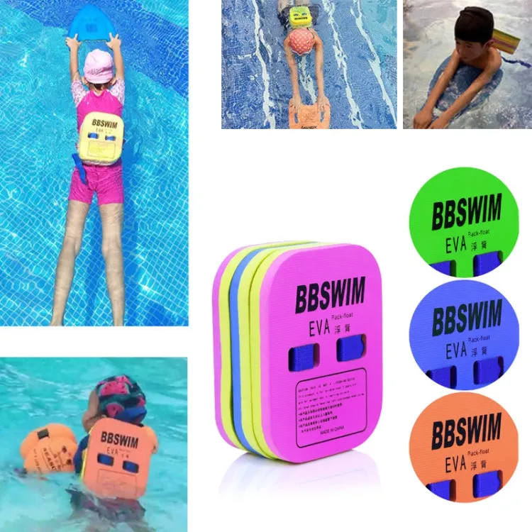 BBSWIM Swimming Back Flotation Board Swimming Buoyancy Aids, Color: Small Blue