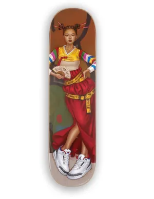 Bibi Skateboard Art Deck by Mimi Yoon