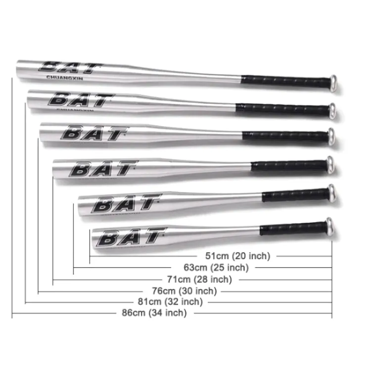 Black Aluminium Alloy Baseball Bat Batting Softball Bat, Size:34 inch