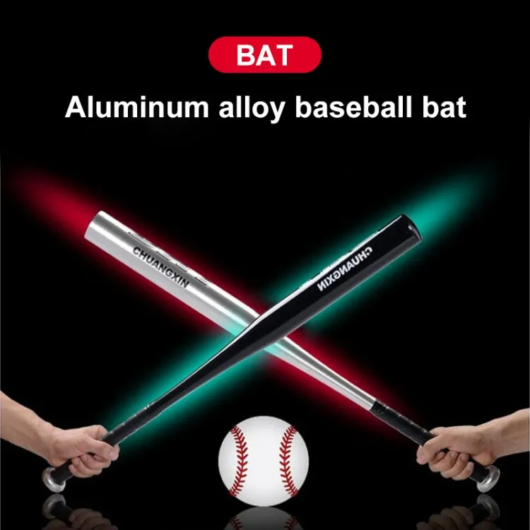 Black Aluminium Alloy Baseball Bat Batting Softball Bat, Size:34 inch