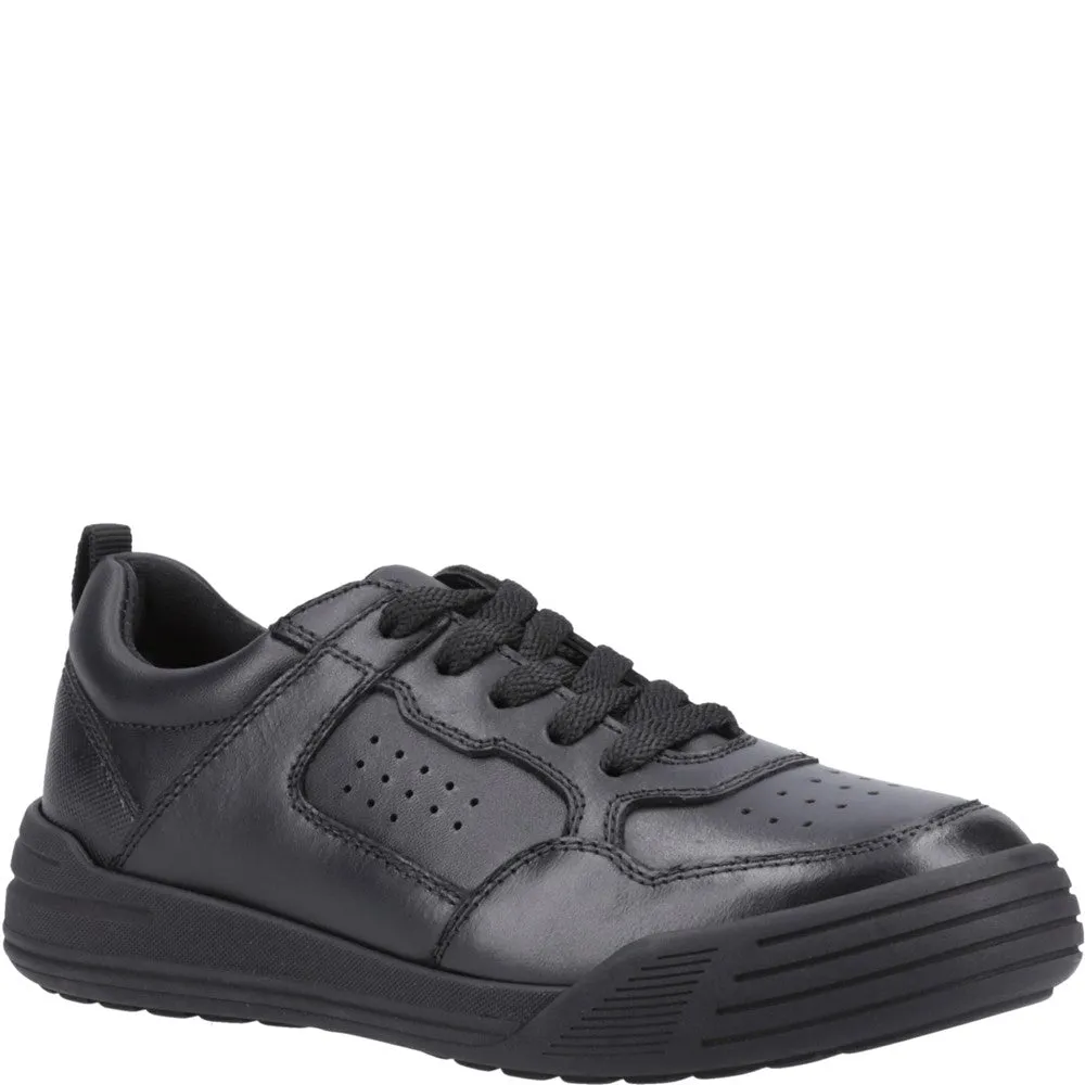 Black Shane Senior School Shoes