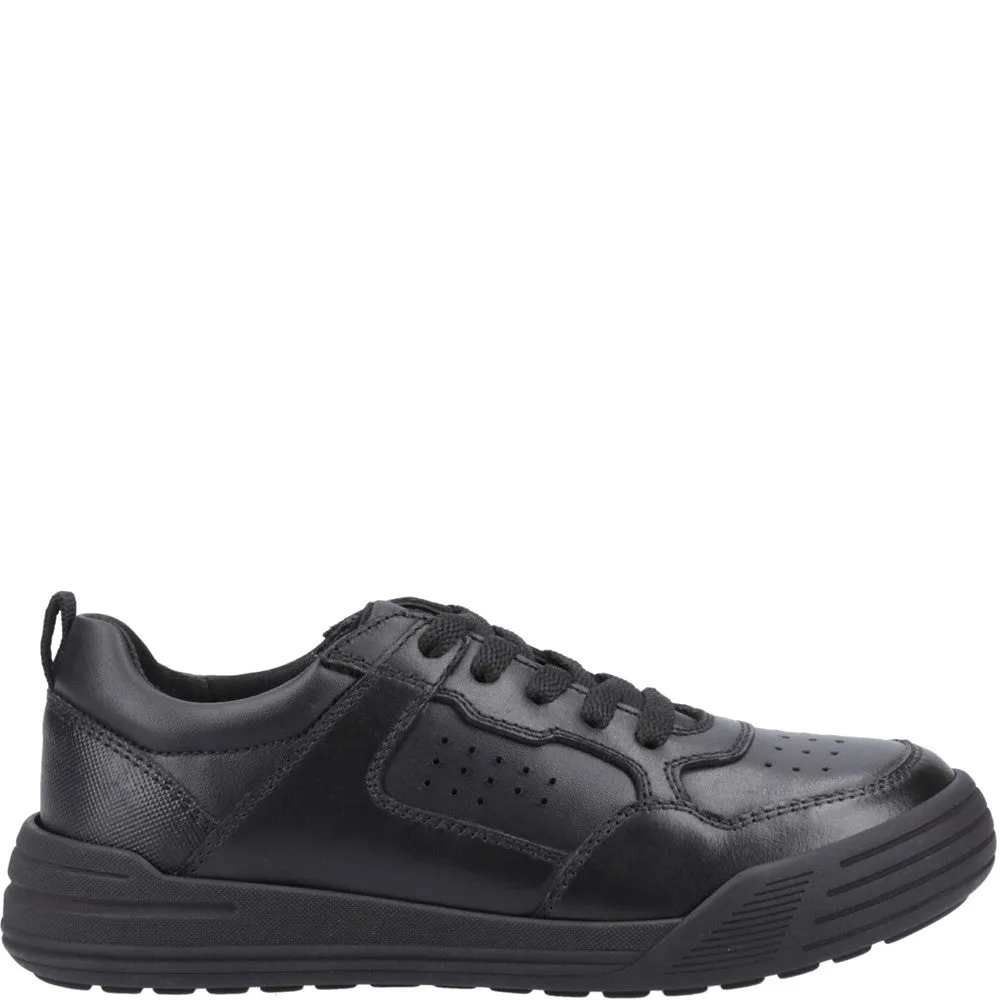 Black Shane Senior School Shoes