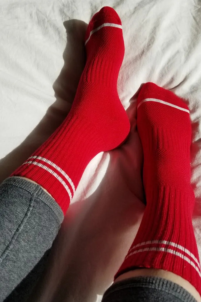 BOYFRIEND SOCKS VINTAGE PINK