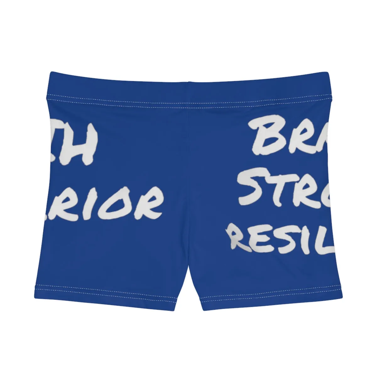 Brave, Strong, Resilient, IIH, Warrior - Blue- Women's Shorts