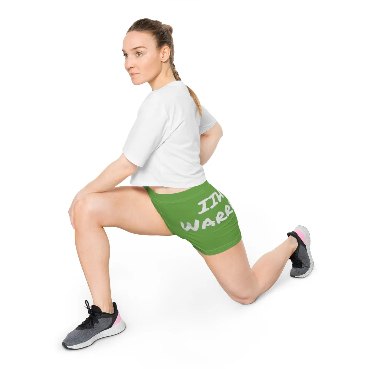 Brave, Strong, Resilient, IIH, Warrior - Green- Women's Shorts