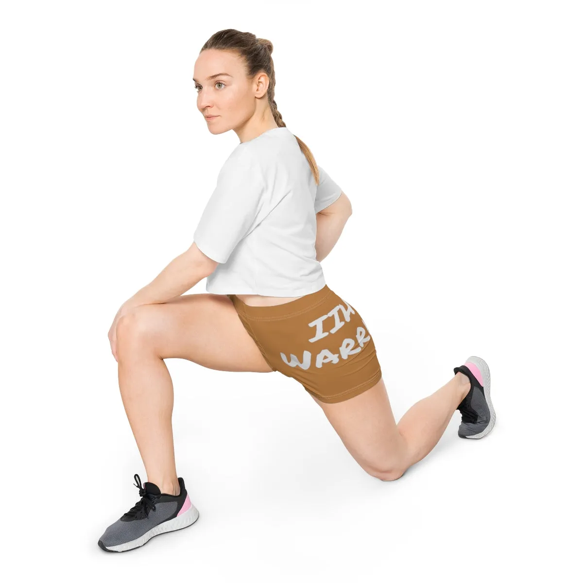 Brave, Strong, Resilient, IIH Warrior- Light Brown Women's Shorts