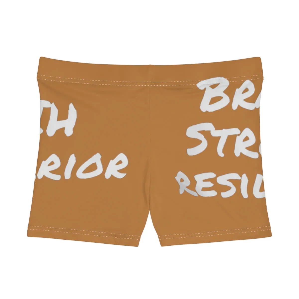 Brave, Strong, Resilient, IIH Warrior- Light Brown Women's Shorts