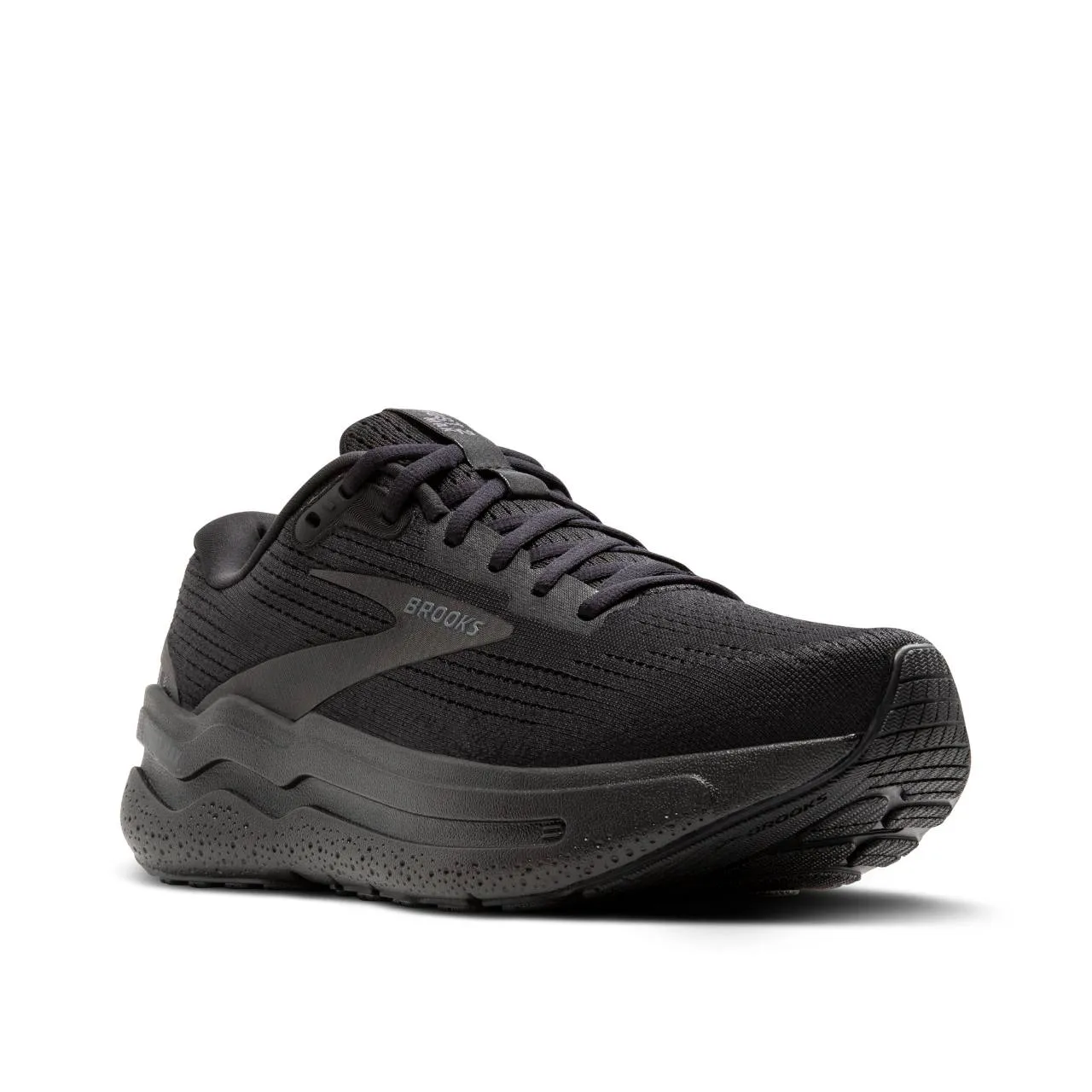 Brooks Ghost Max 2  Wide (Mens) - Black/Black/Ebony