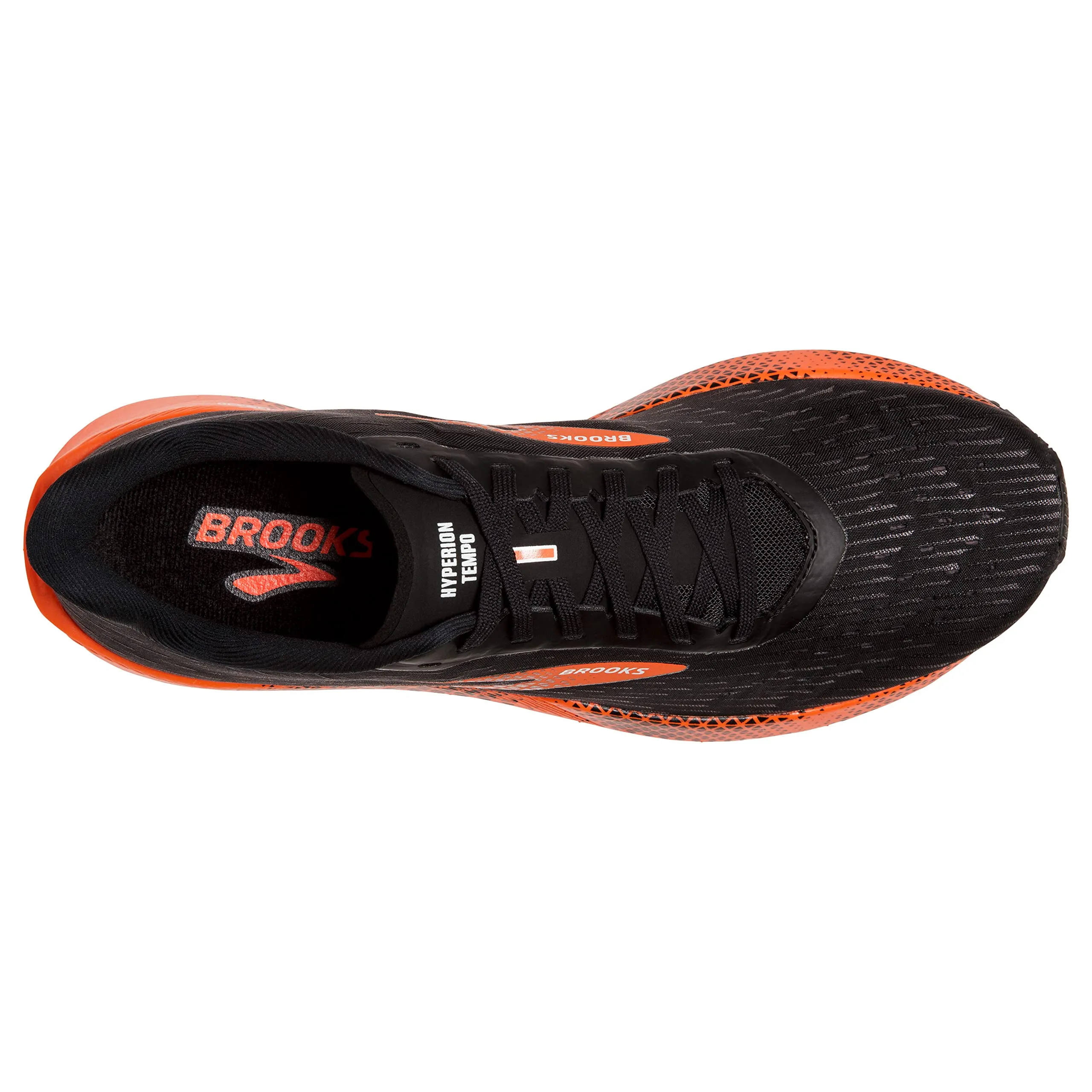 Brooks Men's Hyperion Tempo Road Running Shoe - Black/Flame/Grey - 10 Medium