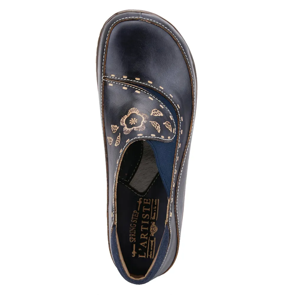 Burbank in Navy Leather by L Artiste