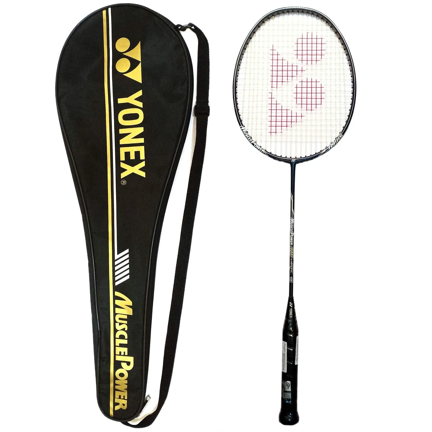 Carbon Fibre | Graphite Muscle Power 29 Light 2020 Model Slim Shaft Badminton Racquet (Dark Grey)