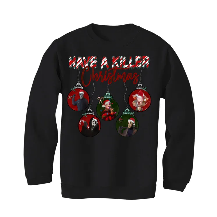 CHRISTMAS UGLY SWEATERS Black T-Shirt (killer christmas)