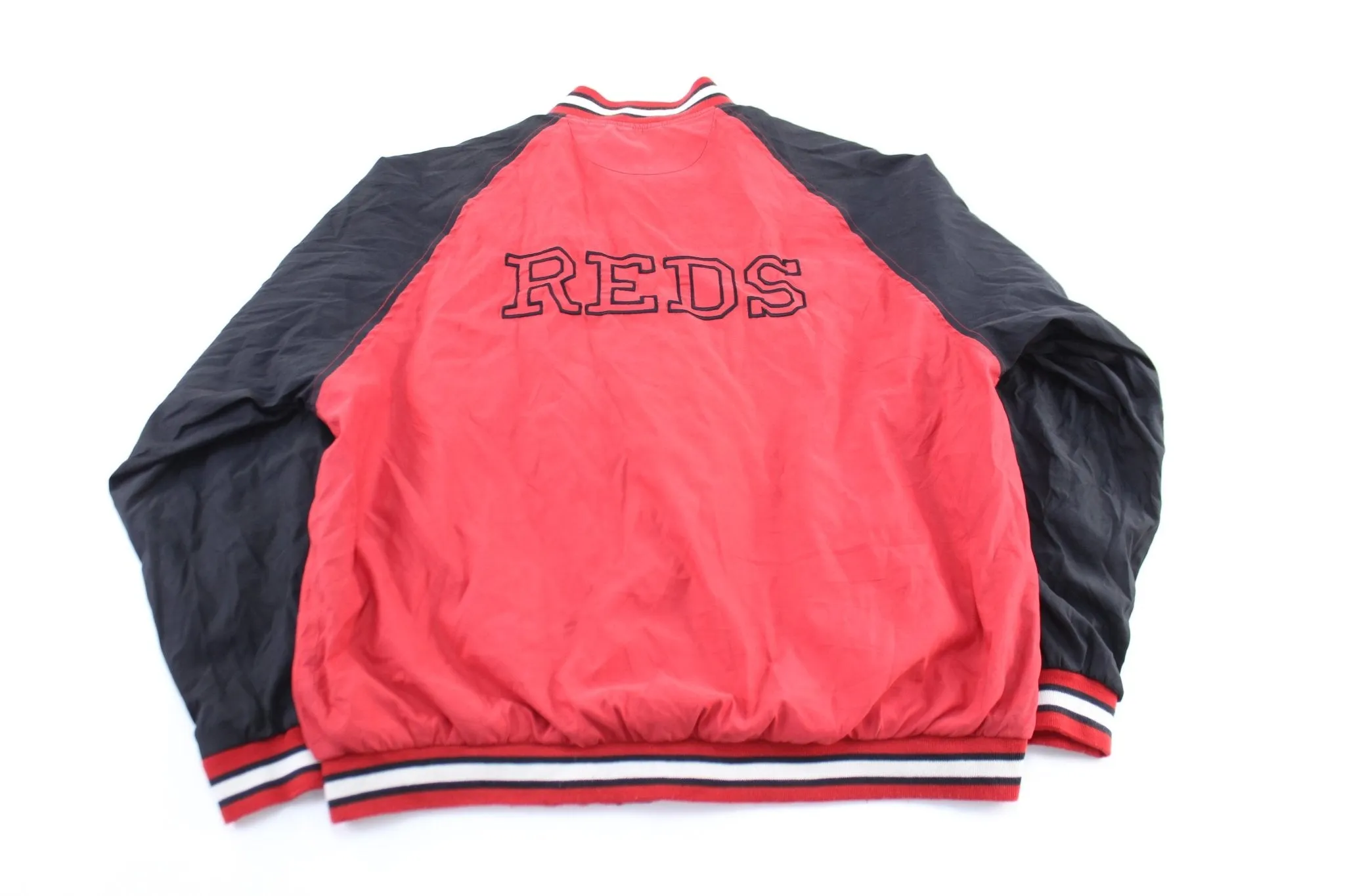 Cincinnati Reds Embroidered Black & Red Jacket