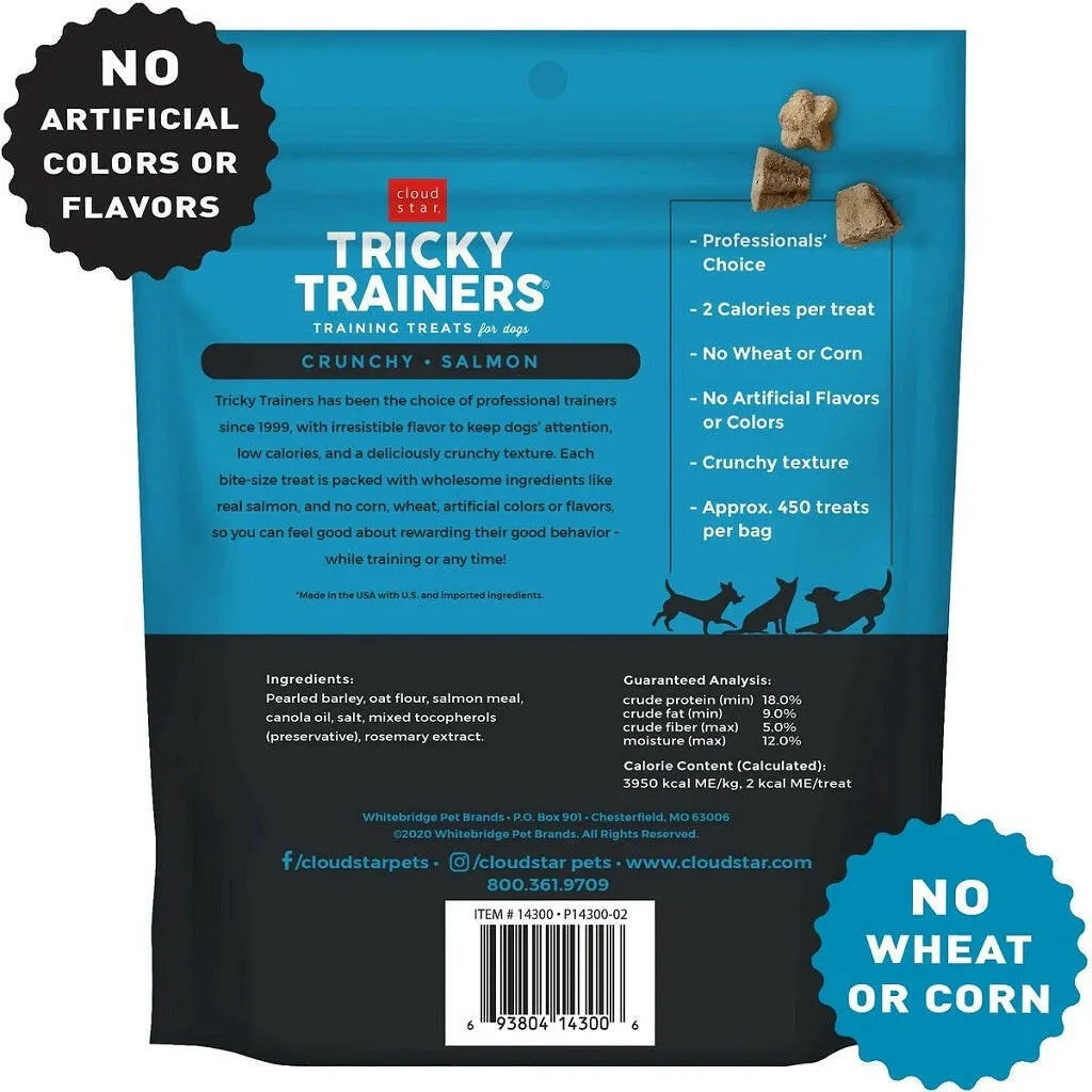 Cloud Star Tricky Trainers Crunchy Salmon Dog Treats (8 oz)