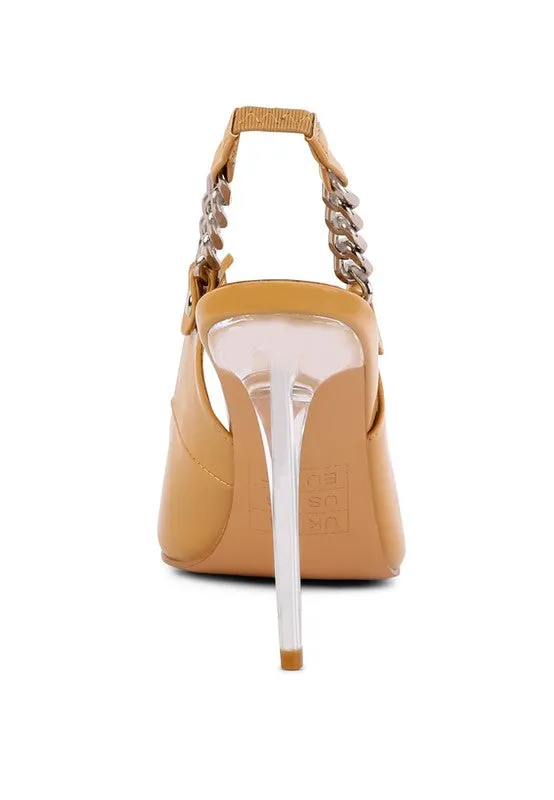 COVETED HIGH HEELED SLING BACK Plumps