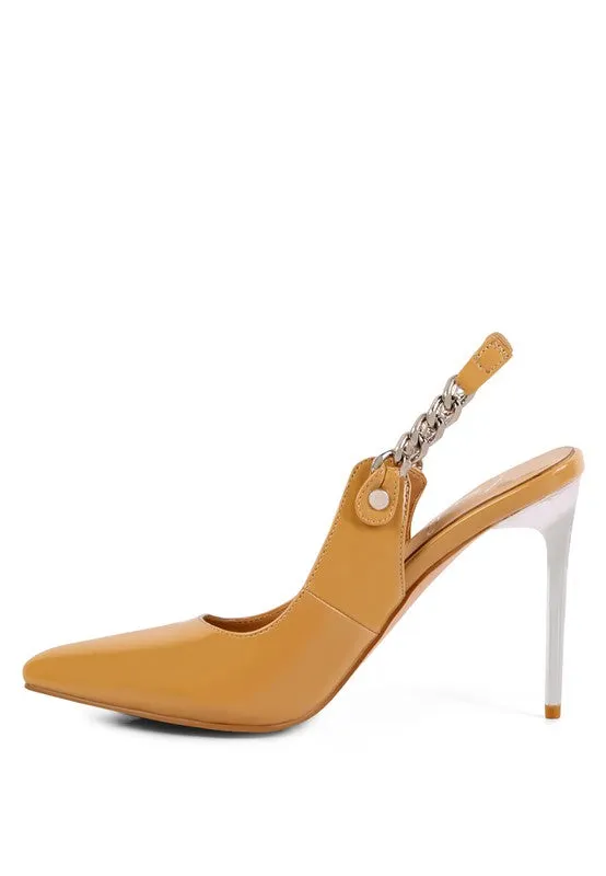 COVETED HIGH HEELED SLING BACK Plumps