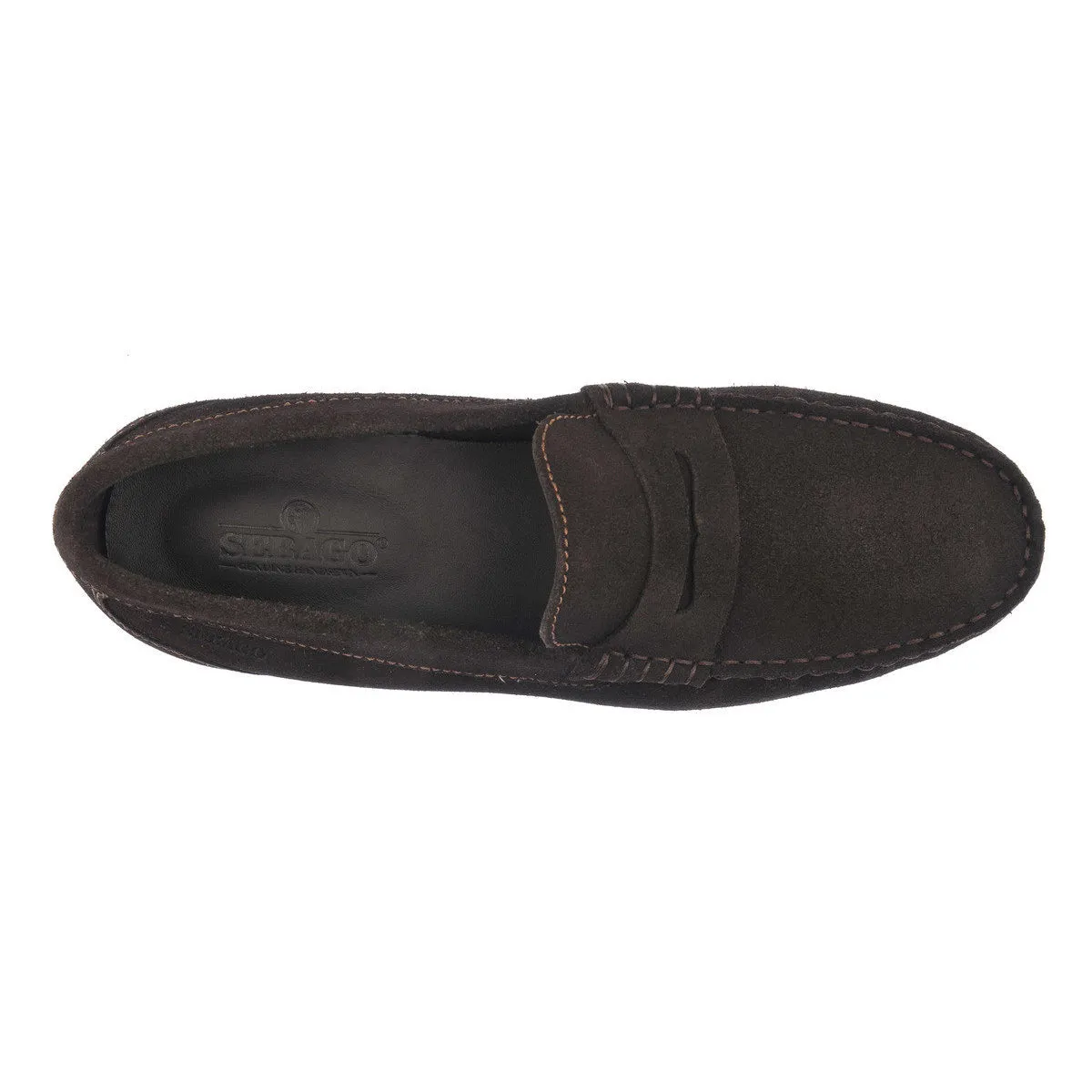 Dark Brown Byron Suede Loafers