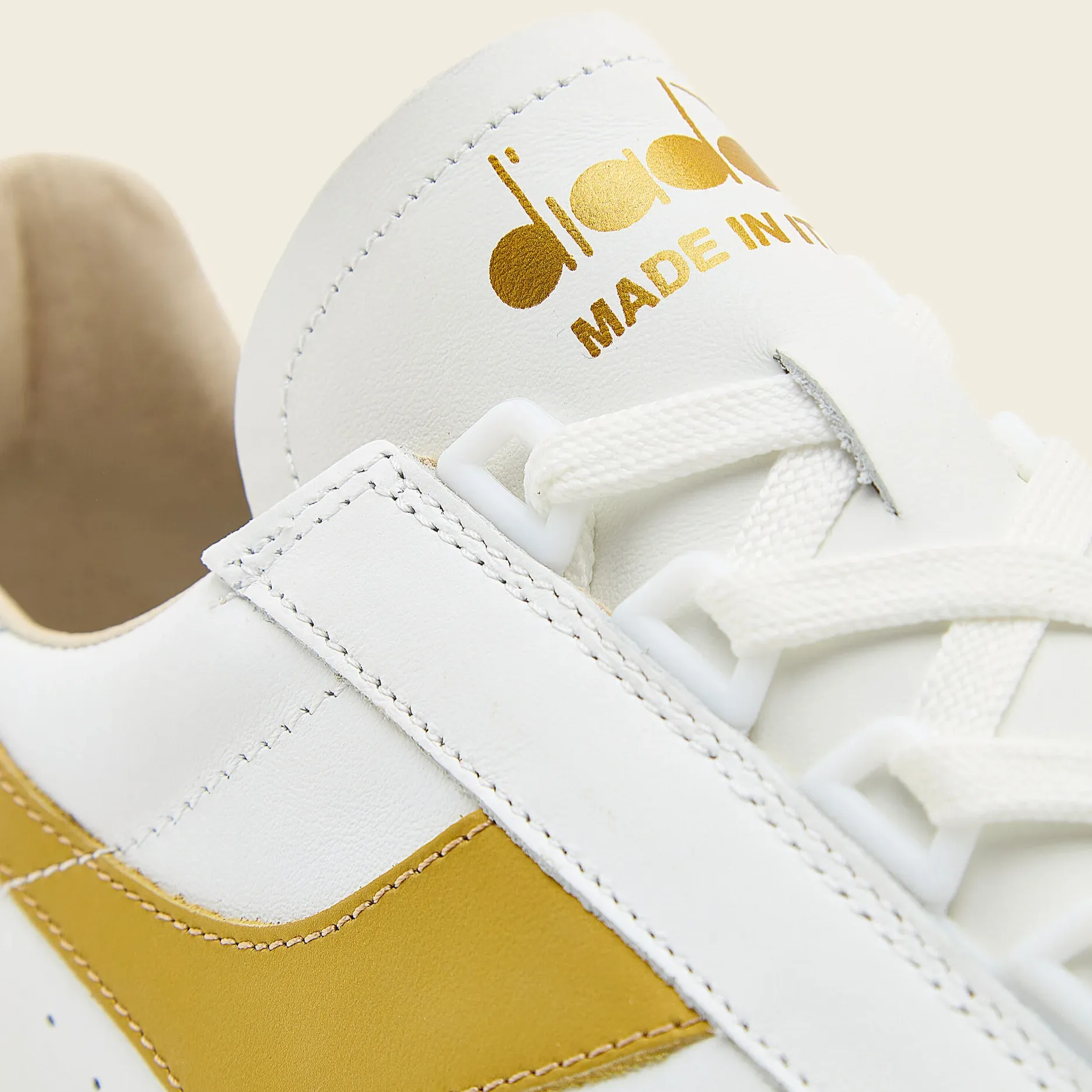 Diadora B.Elite Italia Sport Trainers White/Gold