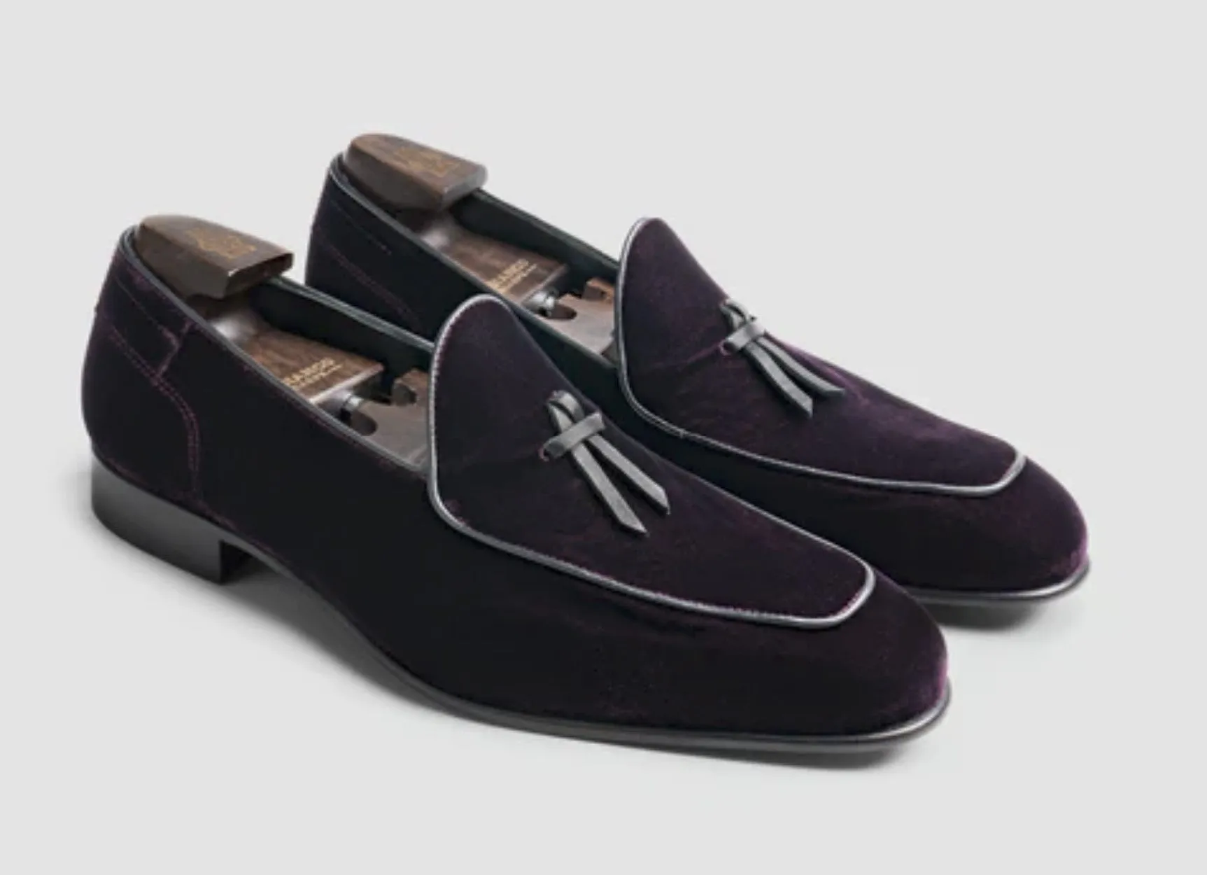 DiBianco Vomero Prugna Velvet Belgian Loafer