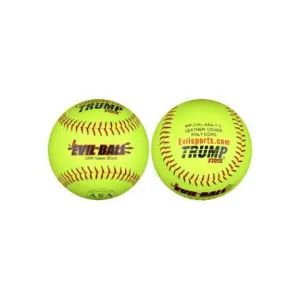 Evil Sports Trump 12” ASA Leather Softball .44-375 One Dozen:  1394792