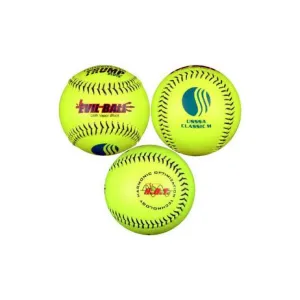 Evil Sports Trump 12” USSSA Leather Softball Classic M One Dozen:  1394795