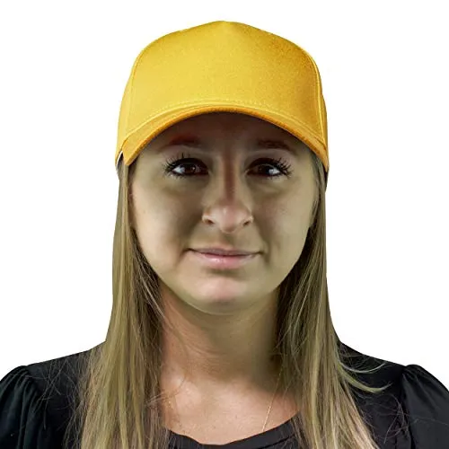 Fan Mask and Hat Combo for Halloween Parties and Sporting Events (Yellow) Maccabi Art