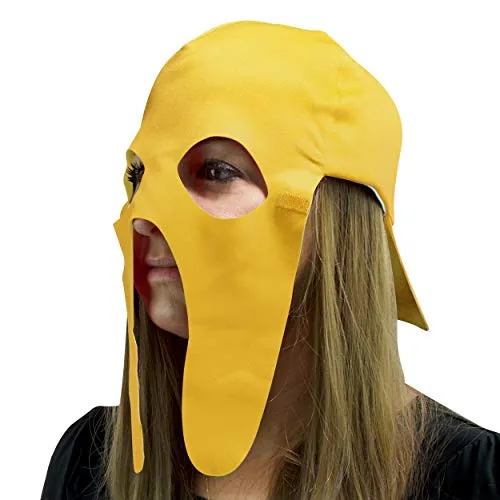 Fan Mask and Hat Combo for Halloween Parties and Sporting Events (Yellow) Maccabi Art