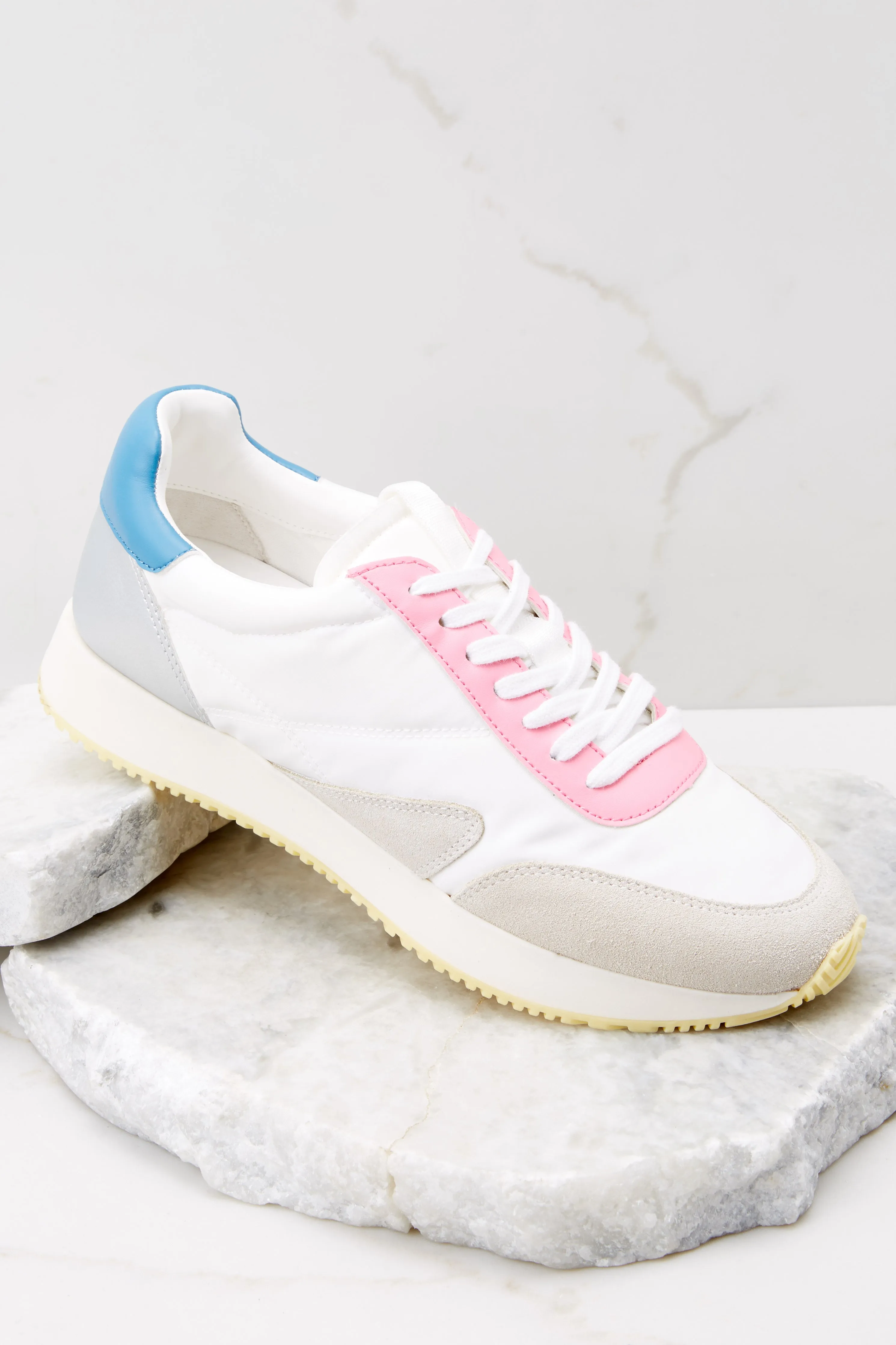 Farrah White Low Top Trainer