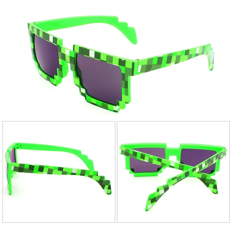 Fashion Sunglasses Action Game Toys Square Glasses(Green)