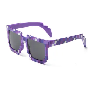 Fashion Sunglasses Action Game Toys Square Glasses(Purple)