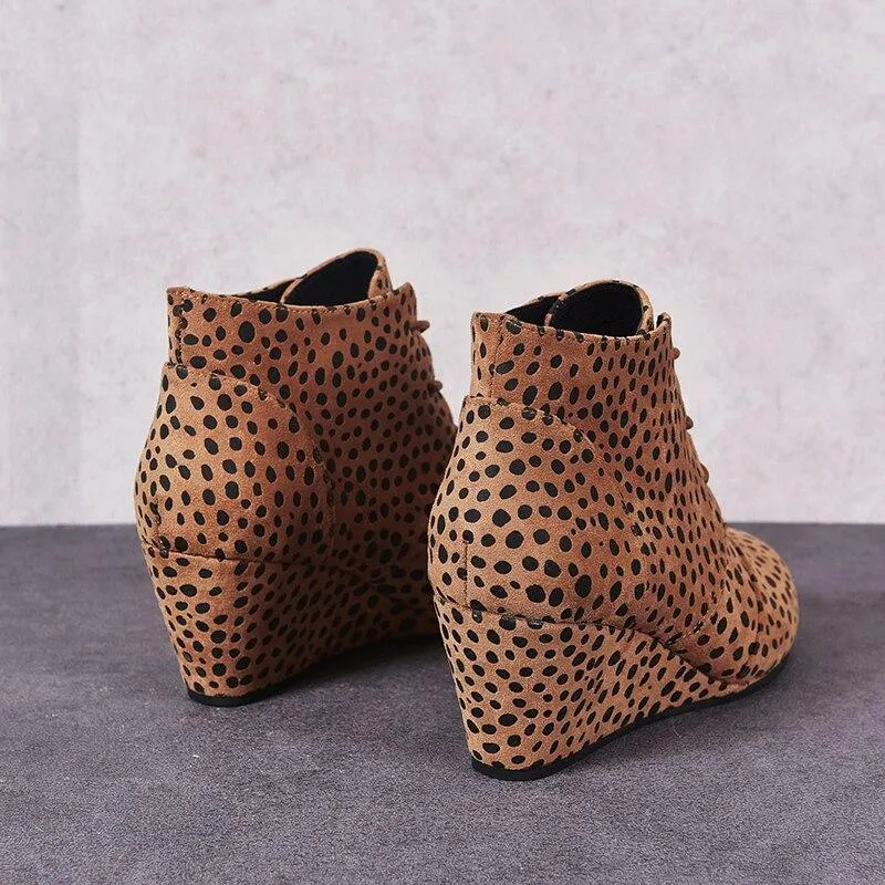 Female Casual Shoes Woman Platform High Increased Heels Botas