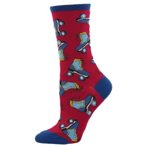 Free Skate (Red) Women's Crew Sock