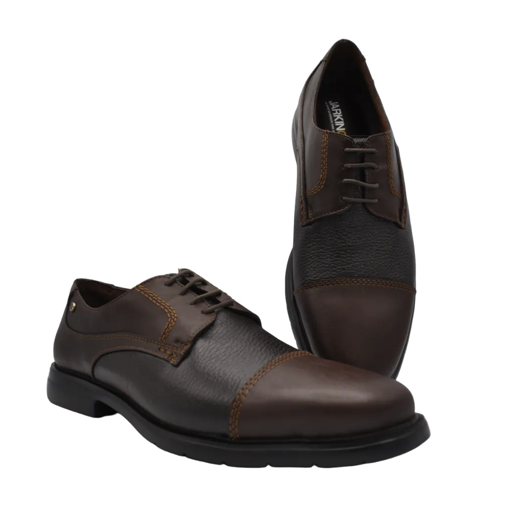 Gavel Sergio Deer Lamb Brown Leather Shoes